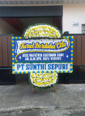 Papan Bunga Duka di Gedangan
